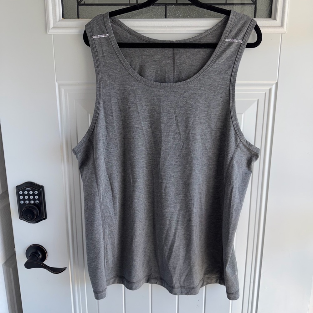 lululemon athletica Men's Heather Gray Athletic Tank Top